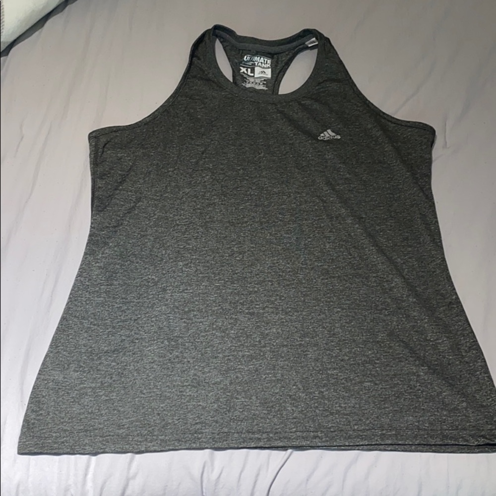 Adidas climalite gray workout tank - size XL